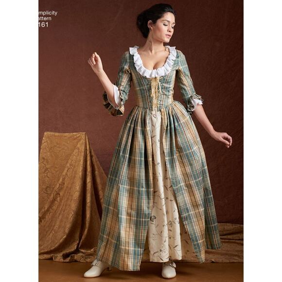 Simplicity 8161 Women's 18th Century H5 sizes 6 - 14 - Picture 3 of 7